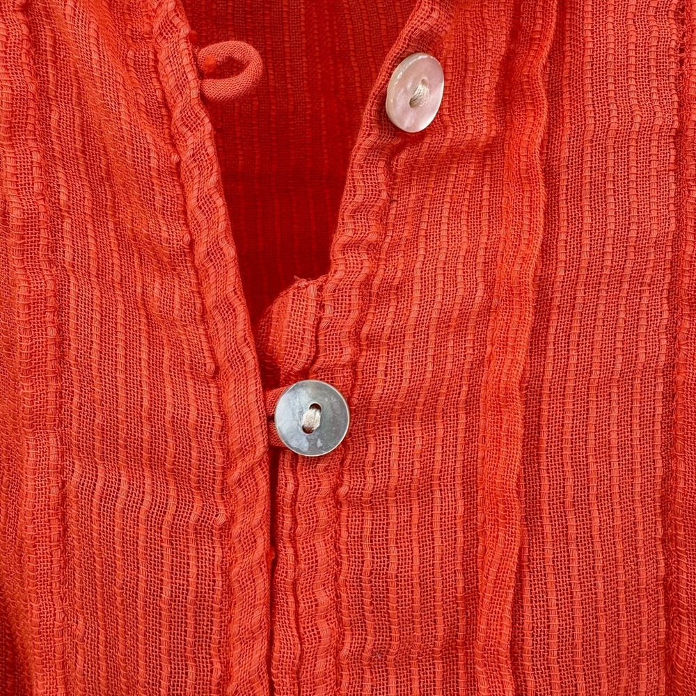 Faherty Willa Ruffle Blouse XS - Picture 3 of 10